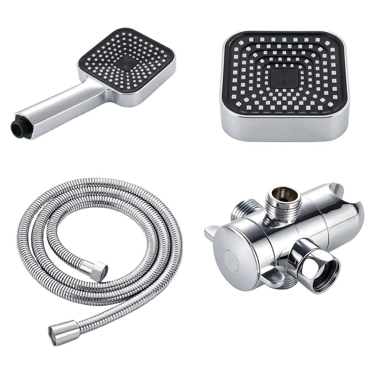 High Flow Wall Mounted Rain And Handheld Shower Set