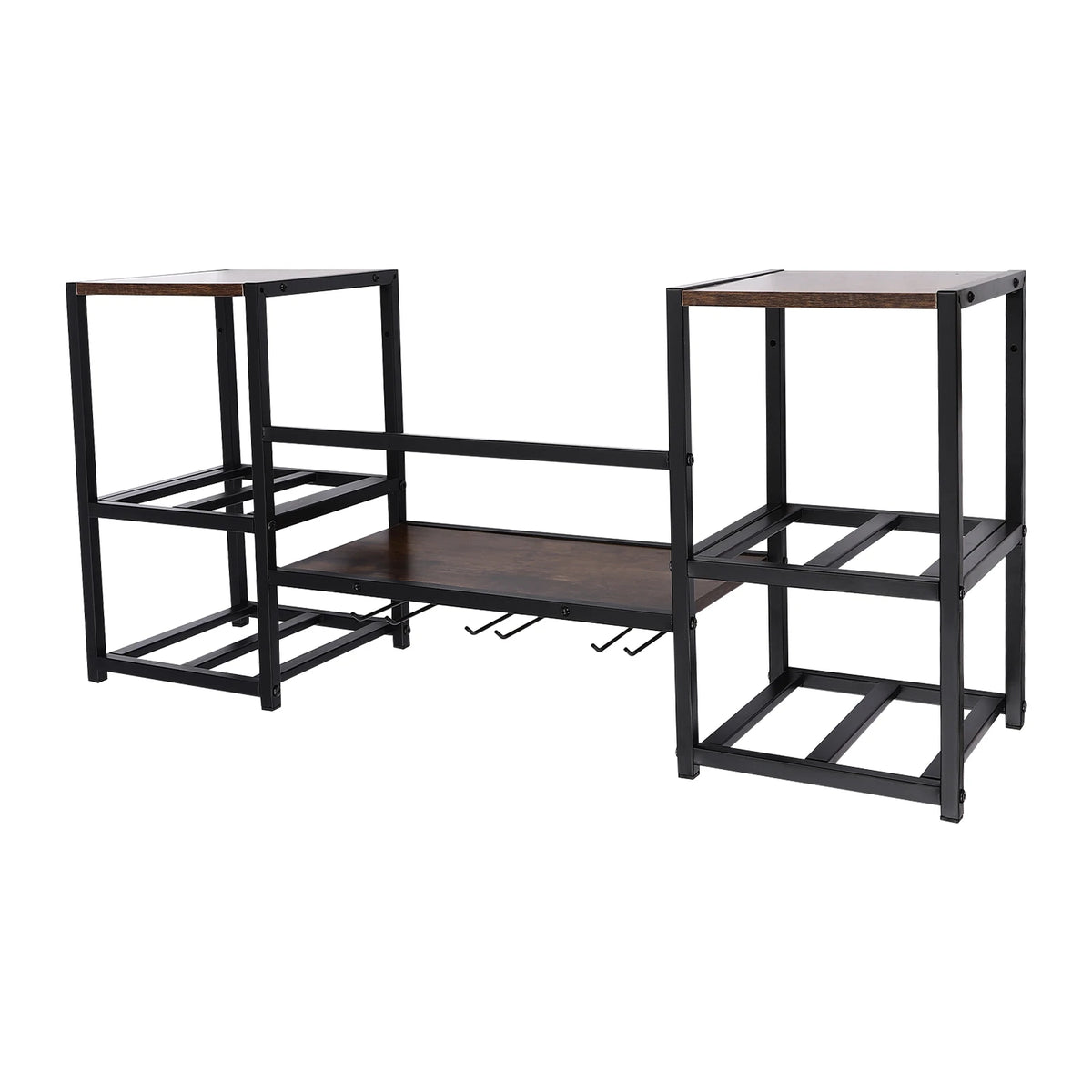 Wall Mounted Wine Rack Storage Display For Home Bar Kitchen